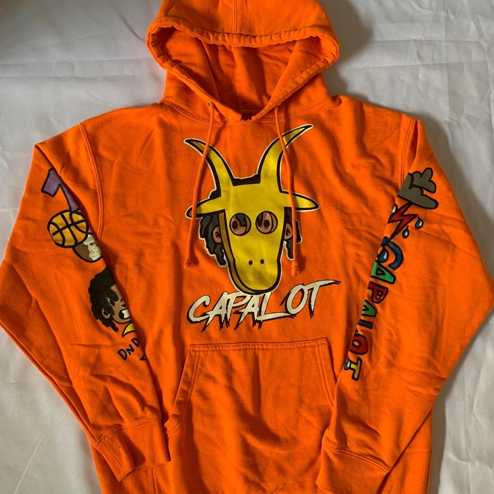 Orange Graphic Hoodie
